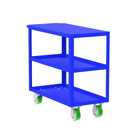 Valley Craft Utility Cart, Steel, 2000 lb Load Capacity, 41 in L, 18 in W F89177BUPY