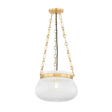 Hudson Valley Lighting Granby 1 Light Pendant 13 In. Aged Brass 1113-AGB