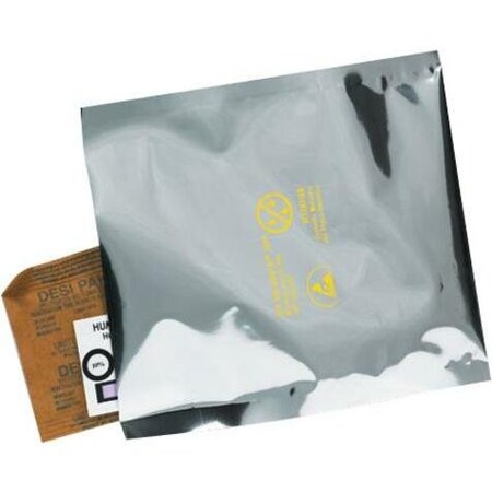 Box Packaging Moisture Barrier Bags, 18"W x 24"L, 3.6 Mil, Silver, 100/Pack DS1022