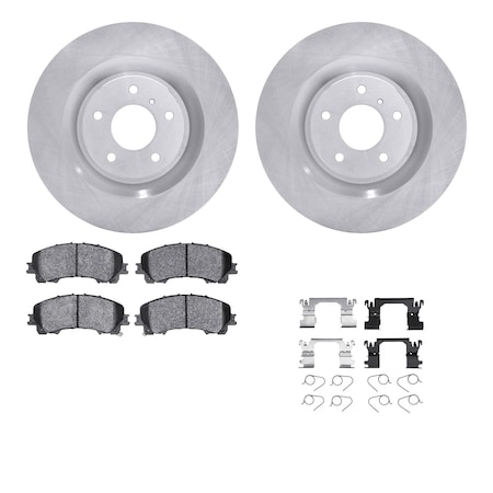 Dynamic Friction Co DFC Brake Rotor with 5000 Brake Pads and Hardware Kit 6512-68083