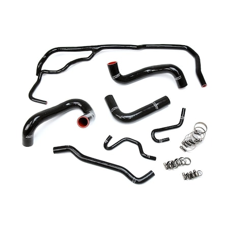 Hps Performance High Temp Reinforced Silicone Radiator Coolant Hose Kit, Black,  57-1725-BLK