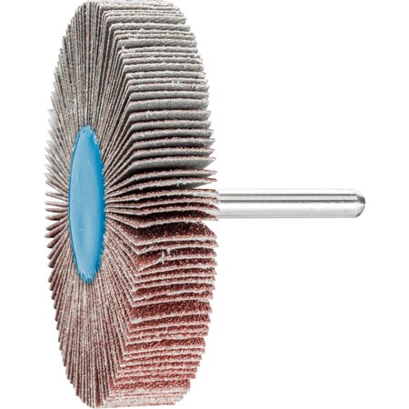 Pferd 3'' x 1/2'' Mounted Flap Wheel - 1/4'' Shank - Aluminum Oxide - 40 Grit 45220