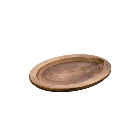 Lodge Oval Walnut Wood Underliner, 6PK UOPB