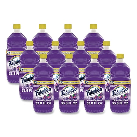 Fabuloso Multi-Use Cleaner, Lavender Scent, 33.8 oz Bottle, 12PK 153096