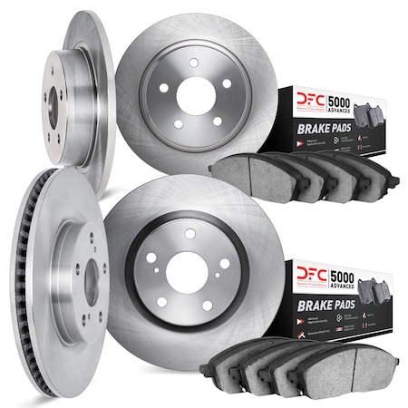 Dynamic Friction Co DFC Rotors with 5000 Advanced Brake Pads 6504-74198