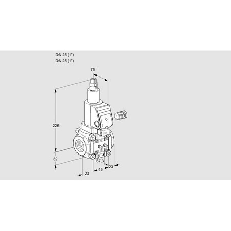 Honeywell Kromschroder Gas Solenoid Valve - Class A, 500 mbar, IP65, EN 161 KS88020497