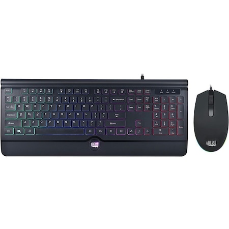 Adesso USB MULTI-COLORED ILLUMINATED KEYBOARD, SLIM LOW PROFILE FULL SIZE DESIGN AKB-137CB