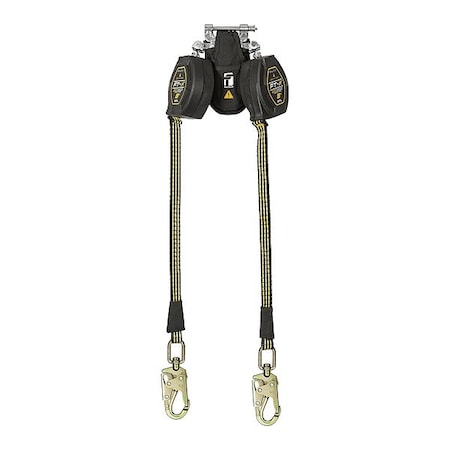 Falltech EdgeCore(TM) Self-Retracting Lifeline, Quick-Connect, Aluminum, 2 Leg(s), 420 lb Weight Capacity 84008TP2
