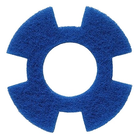Tennant Scrubbing Pad, 7 in dia, Blue 4212030