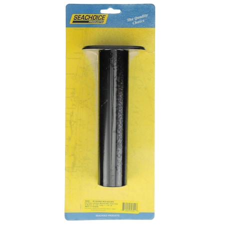 Seachoice Fishing Rod Holder, Black, 90 Degree, Straight Up Gunnel Mount 89301