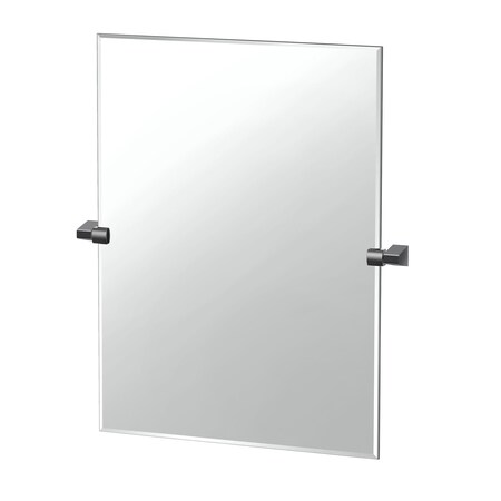 Gatco A-Line 31.5" Frameless Rectangle Mirror, Matte Black 5659MXS