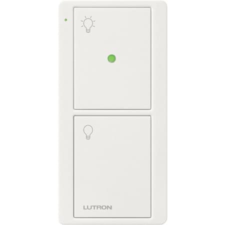 Lutron Wireless Control, Nightlight, 2Bttns, White PJN-2B-GWH-L01