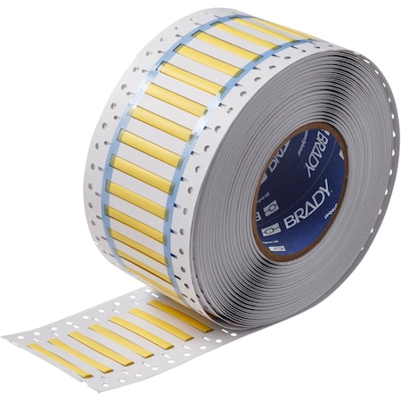 Brady BSP45 Series PermaSleeve Heat Shrink Polyolefin Wire Marking Sleeves, 0.125 in. Dia x 2 in. W, Yellow SA-3PS-125-2-YL