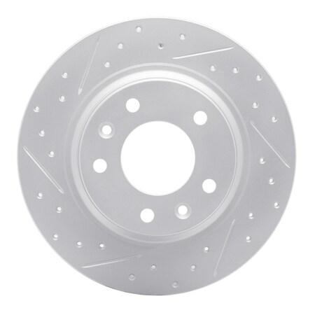 Dynamic Friction Co DFC Geoperformance Rotor - Drilled and Slotted 830-54064L