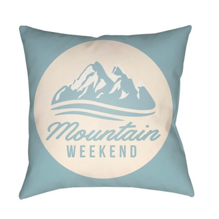 Artistic Weavers Lodge Cabin Alp Poly Filled Pillow - Sky Blue & Beige - 26 x 26 in. LGCB2052-2626