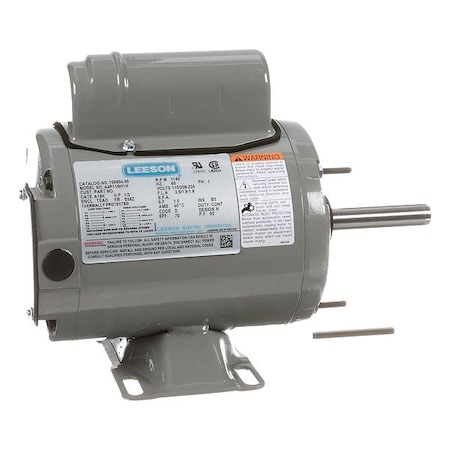 Leeson Farm Duty Motor, Permanent Split Capacitor, 1/3 HP, 115/230V AC, 1,140 Nameplate RPM, S56Z Frame 100604.00