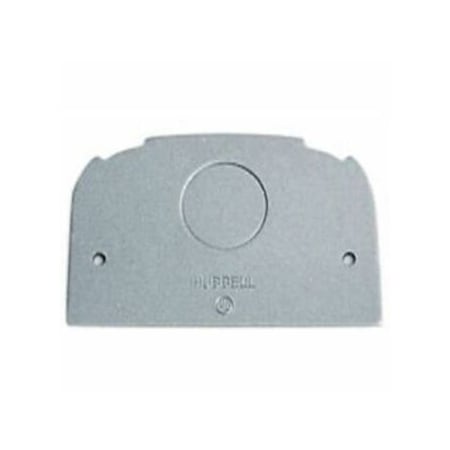Hubbell Wiring Device-Kellems Box Cover, Floor Box Type, 1 Gang, Aluminum, Furniture Feed Cover Type SS309SF