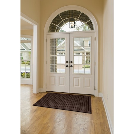 Apache Mills Apache Textures Walnut 24'' x 36'' Carpet/Recycled Rubber Door Mat 880-1403