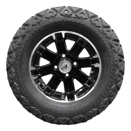 Antego Set of 4 23x10.50-12 ATW-045 with 12x6 Black Aluminum Wheels for Golf/ATV/UTV, 4PK A126004450423105012