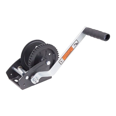 Dutton-Lainson Hand Winch, Ratchet Gear, Pulling, Black DLC1600