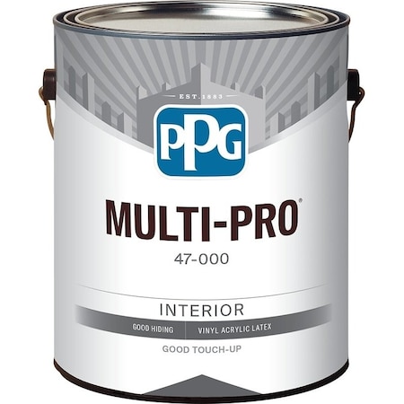 Ppg MULTI-PRO Interior Paint, Eggshell Sheen, Pastel Base/White, 1 gal, 400 sq-ft/gal Coverage Area 47-3110/01