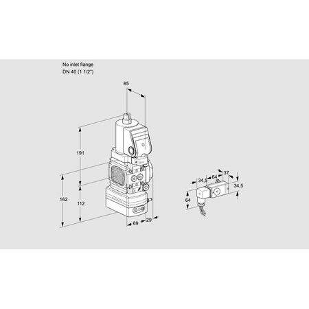 Honeywell Kromschroder VAD2T-/40N/NQSR-50A KS88012240