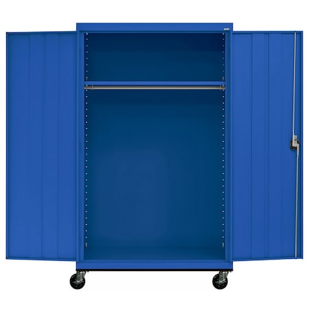 Sandusky Shelf Cabinet, 78 in H, 46 in W, 24 in D, Recessed, Three-Point Locking, 1 Shelves TAWR462472-06