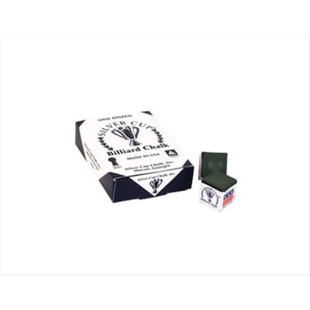 Billiards Accessories Silver Cup Chalk - Box of 12 Spruce, 12PK CHS12 SPRUCE