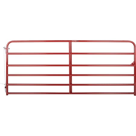 Tarter 50'' H.x10 ' L.x1-3/4'' Tube Diameter Red Economy Tube Gate 6ER10