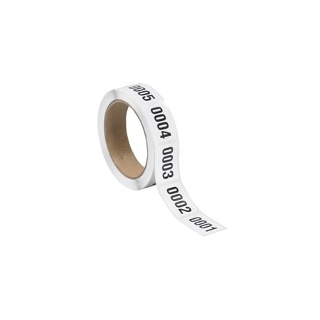 Bubblefast 1 x 1 1/2'' 0001-0500 Consecutive Numbered Labels BFDL1241