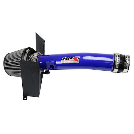 Hps Performance Air Intake Kit with Heat Shield, Blue,  827-583BL