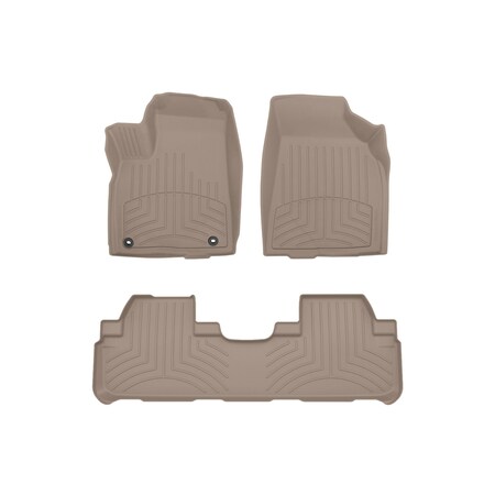 Weathertech Tan, Front and Rear FloorLiner HP 45632-1-4IM