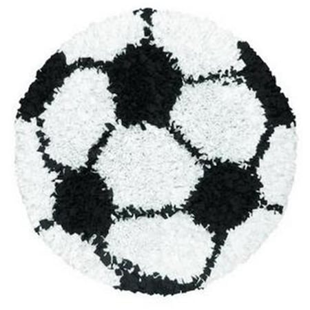 Manmade Shaggy Raggy Soccer Ball Area Rug MA931703