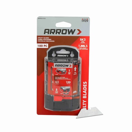 Arrow Fastener Utility Blades (Normal SK2), 100PK AHT01010