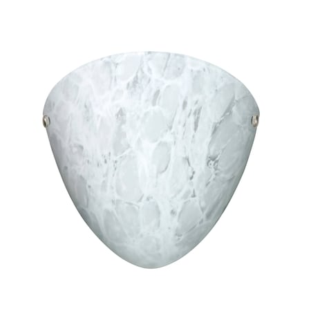 Besa Lighting Kailee Wall Sconce, Carrera, Satin Nickel Cap Finish, 1x60W Incandescent 701719-SN