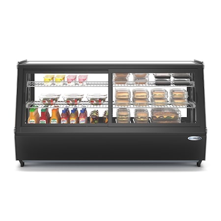 Koolmore 48 in. Self-Service Countertop Display Refrigerator in Black CDC-250-BK