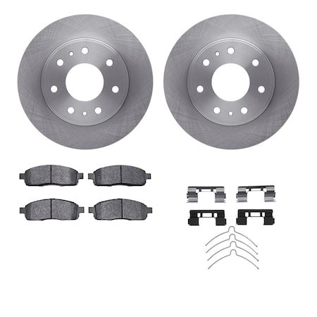 Dynamic Friction Co DFC Brake Rotor- Heavy Duty Brake Pad includes Hardware 6412-54281