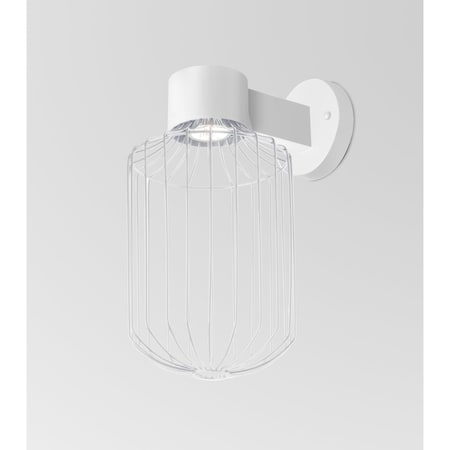 Besa Lighting Besa, Sultana Cylinder Wall Sconce, White Finish, 1x4W LED SULTANA-C-WALL-LED-WH