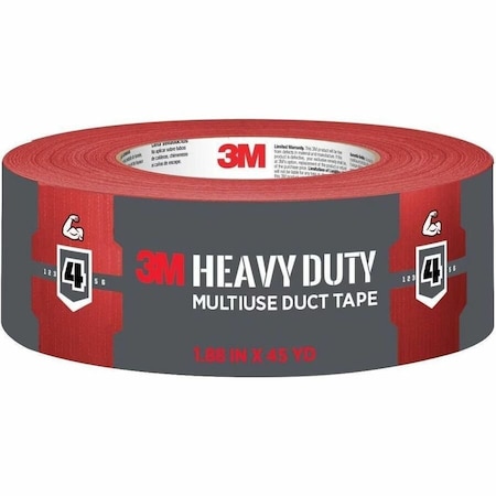 3M Duct Tape, Heavy-Duty, 45 yd L, 1.88 in W, Red 2145-RD