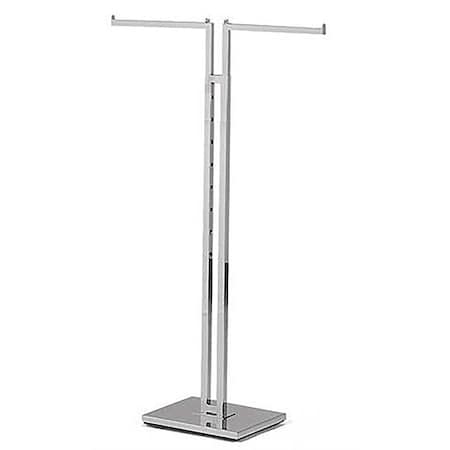 Store Supply Warehouse 2-Way Square-Base Clothing Rack with Straight Arms 60106
