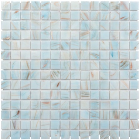 Apollo Tile Celestial 12 in. x 12 in. Glossy Pastel Blue Glass Mosaic Wall and Floor Tile 20 sqft/case, 10PK APLST88BL577A