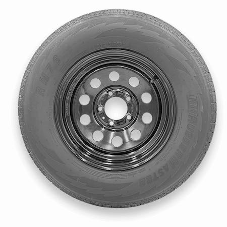 Rubbermaster - Steel Master ST215/75R14 6 Ply 5 On 4.5 Bolt, Black Wheel Assemblies 599535BLK