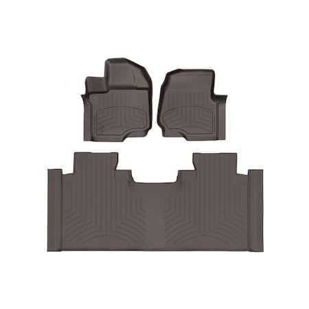 Weathertech Cocoa, Front and Rear FloorLiner HP 47697-1-3IM