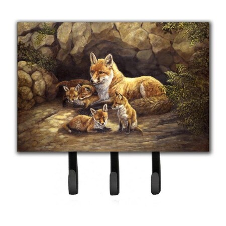Carolines Treasures Fox Family Foxes by the Den Leash or Key Holder BDBA0169TH68