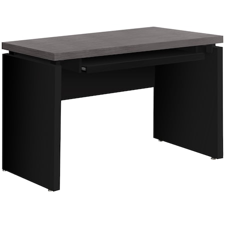 Homeroots 24" Gray and Black Computer Desk 333536