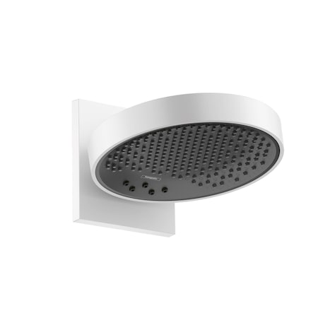 Hansgrohe Rainfinity Showerhead 250 3-Jet with Wall Connector Trim, 2.5 GPM in Matte White 26232701