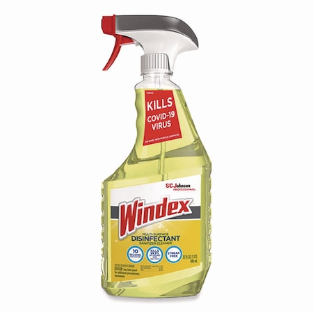Windex Multi-Surface Disinfectant Cleaner, Citrus Scent, 32 oz Spray Bottle 322369
