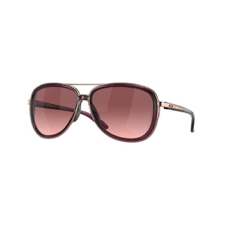 Oakley Split Time Women's Crystal Raspberry Frame Black Gradient Lens Sunglasses OO4129-0258