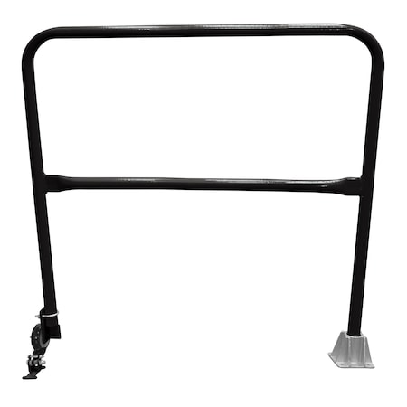 Vestil Steel Dock Safety Swing Gate 4 Ft. Length Black SSG-4-BK