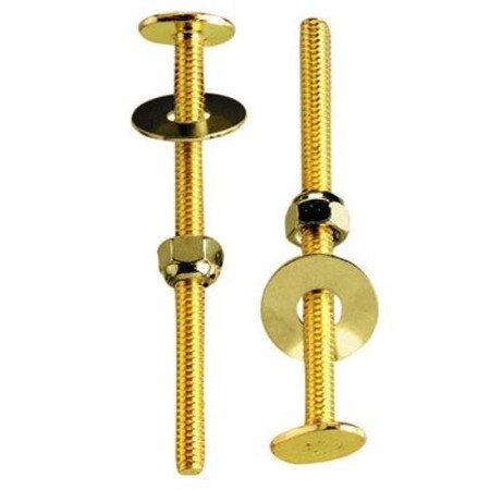 Oatey TOILET BOLT SET 5/16X2-1/4IN BRASS PLATE PP23517